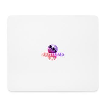 Palmiers d’Amsterdam 2024 - Tapis de souris (format paysage) - blanc - Devant