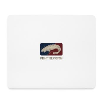 Combattez le poisson-chat - Tapis de souris (format paysage) - blanc - Devant