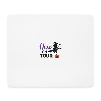Hexe auf Tour Halloween Design - Mousepad (Querformat) - Weiß - Vorne