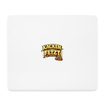 Kacken  - Mousepad (Querformat) - Weiß - Vorne