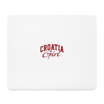 Croatia Girl Hrvatska Girl kroatien Girl - Mouse Pad (horizontal) - white - Front