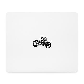 Motard - Tapis de souris (format paysage) - blanc - Devant