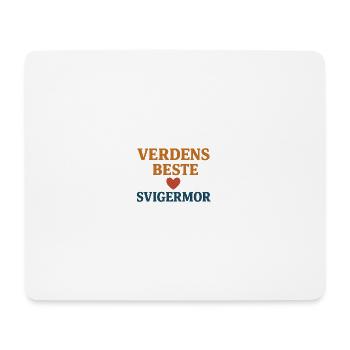 T-Shirt „Die beste Schwiegermutter der Welt“ - Mousepad (Querformat) - Weiß - Vorne