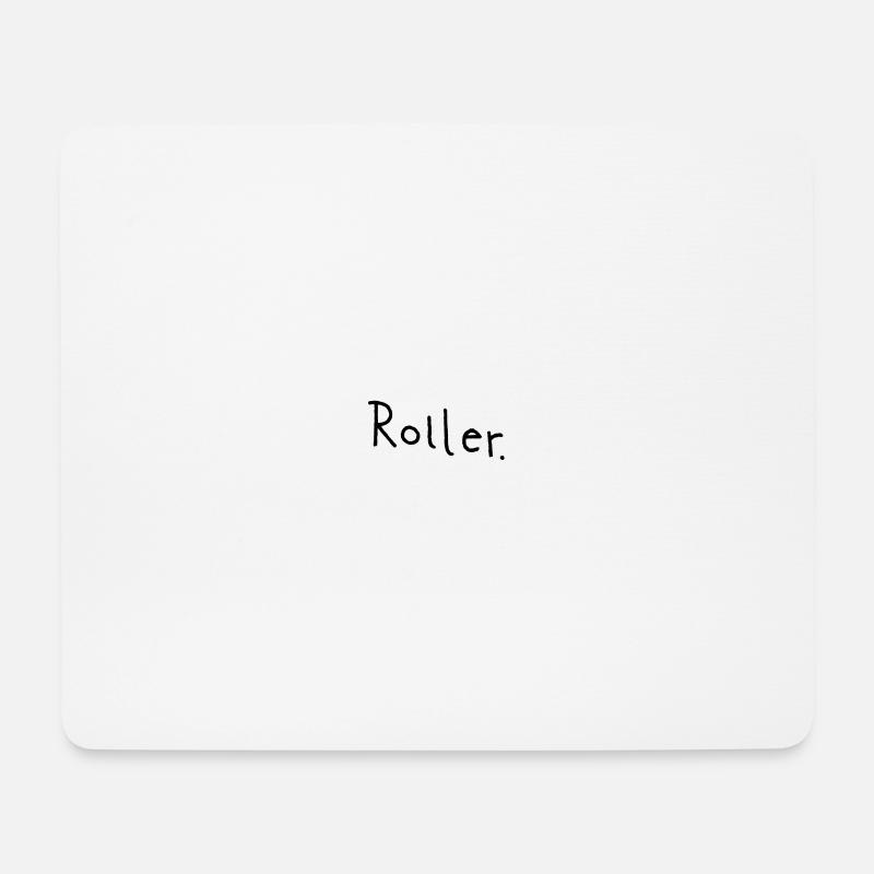 Roller - Mousepad (Querformat) - Weiß