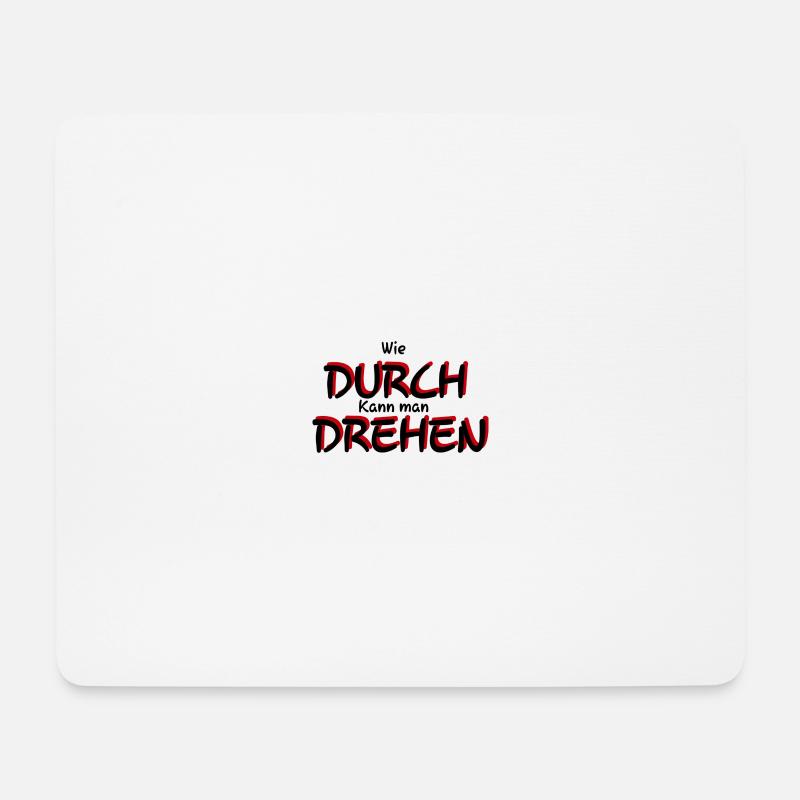 durchdrehen - Mousepad (Querformat) - Weiß