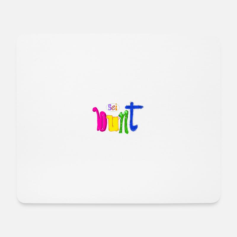 Bunt - Mousepad (Querformat) - Weiß