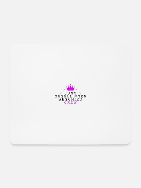 Junggesellinnenabschied Crew Junggesellin - Mousepad (Querformat) - Weiß