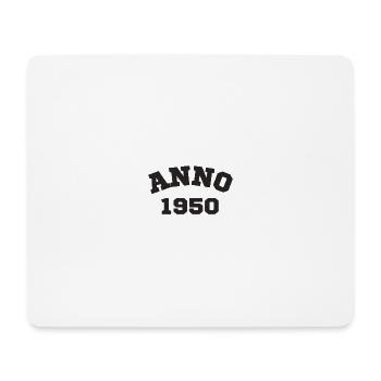 Anno 1950 Geburtstag Geburtsjahr - Mousepad (Querformat) - Weiß - Vorne