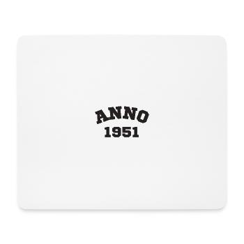 Anno 1951 Geburtstag Geburtsjahr - Mousepad (Querformat) - Weiß - Vorne