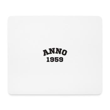 Anno 1959 Geburtstag Geburtsjahr - Mousepad (Querformat) - Weiß - Vorne