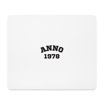 Anno 1978 Anniversaire Année de naissance - Tapis de souris (format paysage) - blanc - Devant