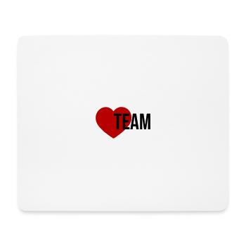 Team Heart Icon - Mouse Pad (horizontal) - white - Front