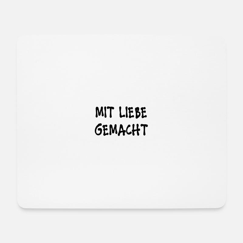 Liebe - Mousepad (Querformat) - Weiß
