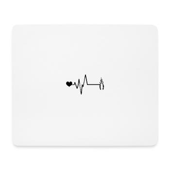 Pince Pulse Love Tool - Tapis de souris (format paysage) - blanc - Devant