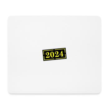 2024 Jahr - Mousepad (Querformat) - Weiß - Vorne
