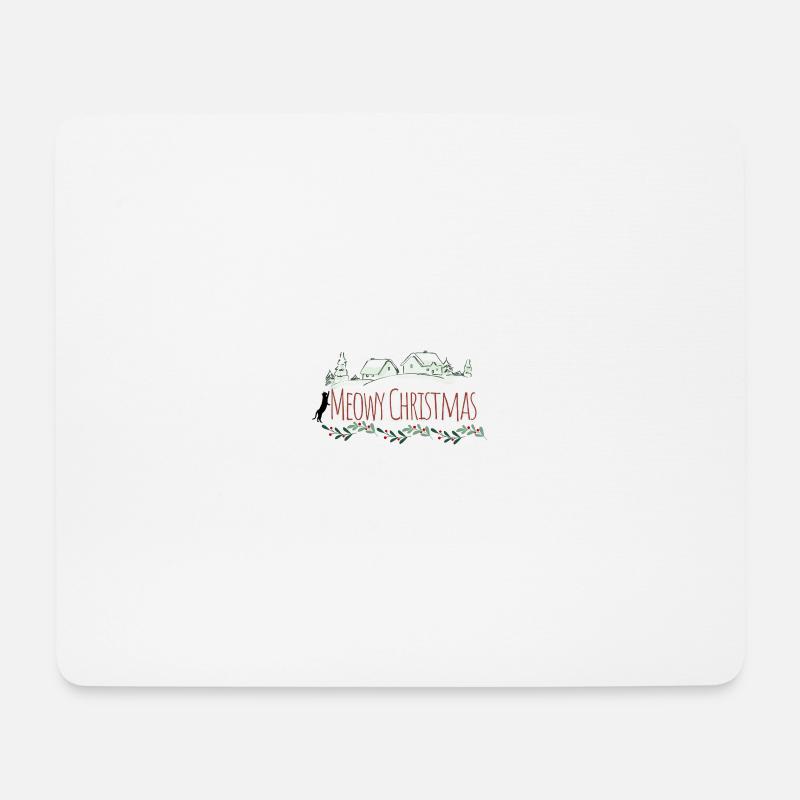 Meowy Christmas - Mouse Pad (horizontal) - white