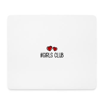 Girls Club Heart - Mouse Pad (horizontal) - white - Front
