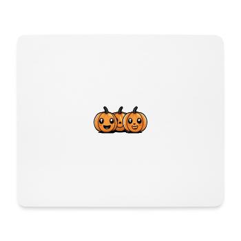 Pumpkin Halloween Cute Kawaii - Mouse Pad (horizontal) - white - Front