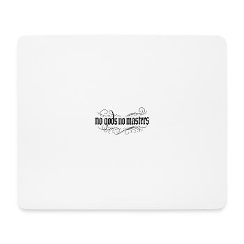 No gods no masters Gothic - Mousepad (Querformat) - Weiß - Vorne