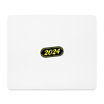 Symbole 2024 - Tapis de souris (format paysage) - blanc - Devant