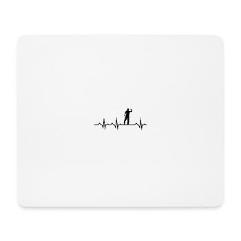 Fléchettes Sports Fun - Tapis de souris (format paysage) - blanc - Devant