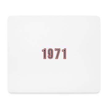 1971 Jahr Zahl - Mousepad (Querformat) - Weiß - Vorne