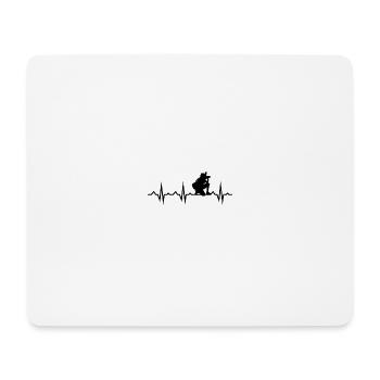 Fotograf Fotografie Geschenk Spruch lustig - Mousepad (Querformat) - Weiß - Vorne
