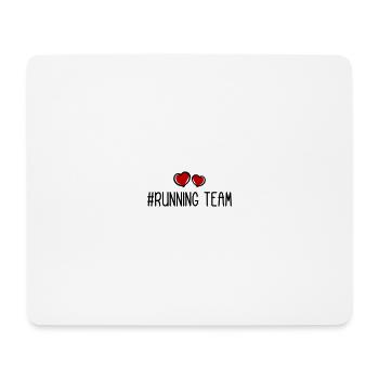 Running Team Heart - Mouse Pad (horizontal) - white - Front