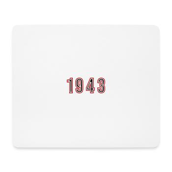 1943 Jahr Zahl - Mousepad (Querformat) - Weiß - Vorne