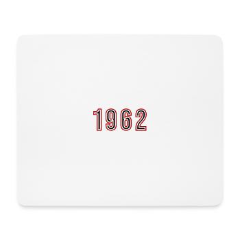 1962 Jahr Zahl - Mousepad (Querformat) - Weiß - Vorne