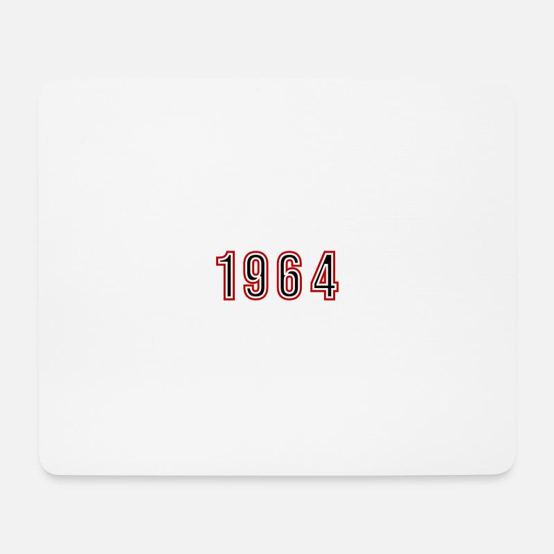 1964 Jahr Zahl - Mousepad (Querformat) - Weiß