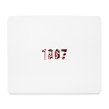 1967 Jahr Zahl - Mousepad (Querformat) - Weiß - Vorne