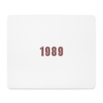 1989 Year Number - Mouse Pad (horizontal) - white - Front