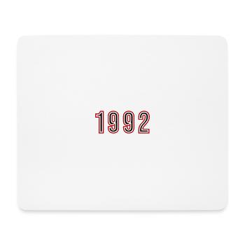1992 Year Number - Mouse Pad (horizontal) - white - Front
