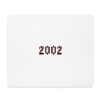 2002 Jahr Zahl - Mousepad (Querformat) - Weiß - Vorne