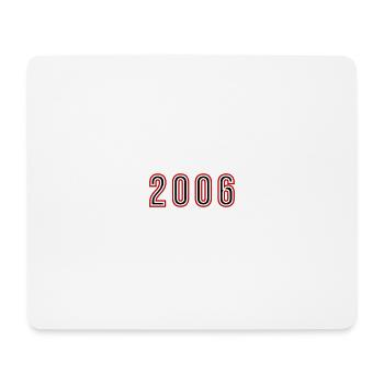 2006 Year Number - Mouse Pad (horizontal) - white - Front