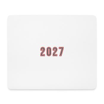 Numéro de l’année 2027 - Tapis de souris (format paysage) - blanc - Devant