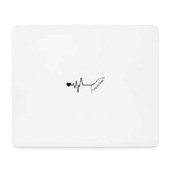 Bow and Arrow Pulse Love - Mouse Pad (horizontal) - white - Front