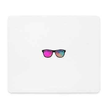 Colorful sunglasses - Mouse Pad (horizontal) - white - Front