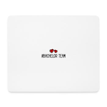 bachelor team herz - Mousepad (Querformat) - Weiß - Vorne