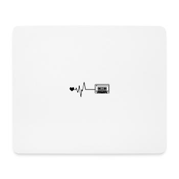 Cassette Pulse Love - Mouse Pad (horizontal) - white - Front