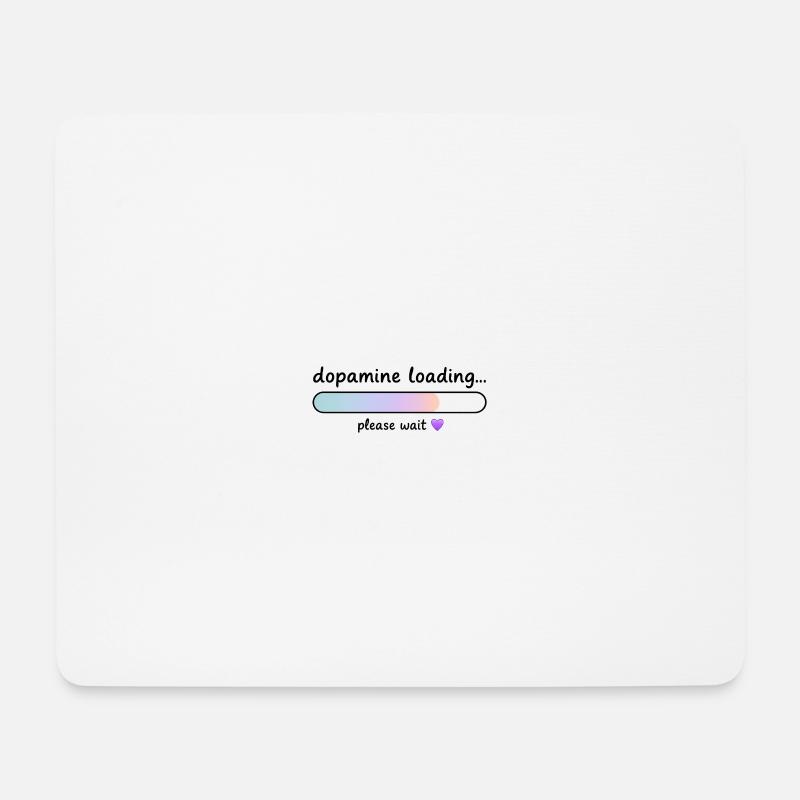 Dopamin-Ladegradient - Mousepad (Querformat) - Weiß