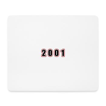 2001 Jahr Geburtstag - Mousepad (Querformat) - Weiß - Vorne
