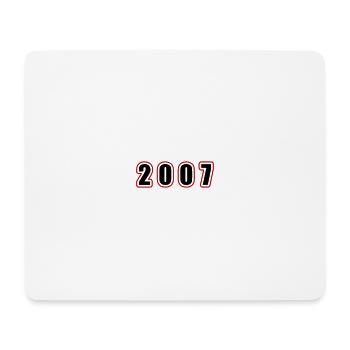 2007 Year Birthday - Mouse Pad (horizontal) - white - Front