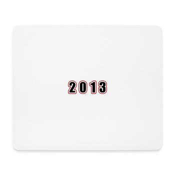 2013 Jahr Geburtstag - Mousepad (Querformat) - Weiß - Vorne