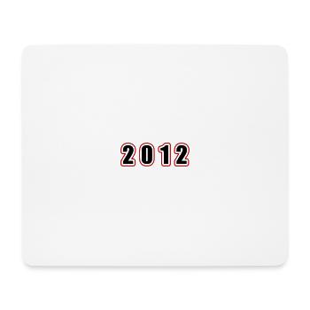 2012 Année Anniversaire - Tapis de souris (format paysage) - blanc - Devant