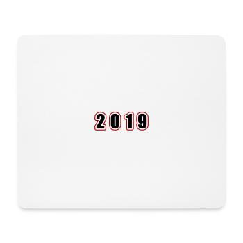 2019 Jahr Geburtstag - Mousepad (Querformat) - Weiß - Vorne