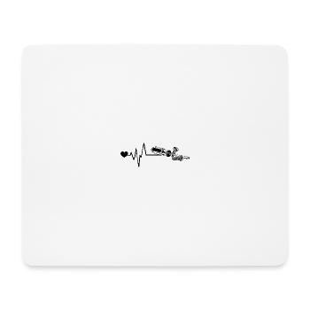 Tournevis Pulse Love - Tapis de souris (format paysage) - blanc - Devant