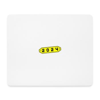 2024 Symbol - Mousepad (Querformat) - Weiß - Vorne