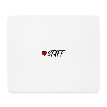 Cœur du personnel - Tapis de souris (format paysage) - blanc - Devant